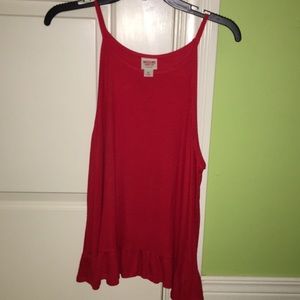 Red tank top